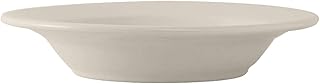 Tuxton China TRE-027 Soup Bowl, 12-1/2 oz., 9" Dia., Round, Microwave & Dishwasher Safe, Oven Proof, Fully vitrified, Ceramic, Reno/Nevada, American White/Eggshell, Case of 24