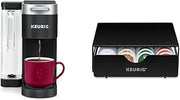 Keurig K-Supreme Single Serve K-Cup Pod Coffee Maker, MultiStream Technology, Black & Slim Non-Rolling Storage Drawer, Coffee Pod Storage, Holds up to 24 K-Cup Pods, Black