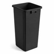 Glownary Square Trash Can – 23 Gallon, Black, Indoor, 15.9W x 15.9D x 30.9H inches, with Handles