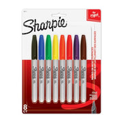 Sharpie Assorted / 1 Count (Pack of 8) / 8-Count Permanent Markers