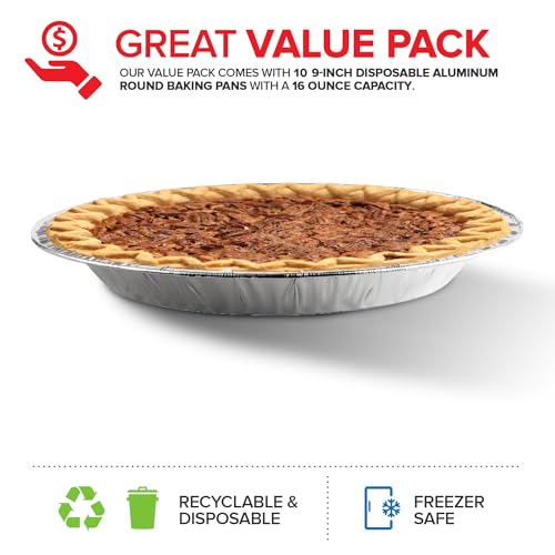 Stock Your Home 50 Pack (9 Inch) / Silver / 50 Pack Pie Pans