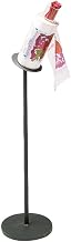 Expressly Hubert Black Powder Coated Steel Angled Roll Bag Floor Stand 51"H