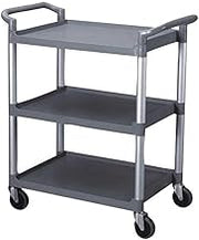 Thunder Group PLBC3316G Bus Cart 3 Tier Gray (1 Each)