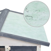 vidaXL grey / 37.0"L x 23.6"W x 38.6"H / Slide Outdoor Pens & Hutches
