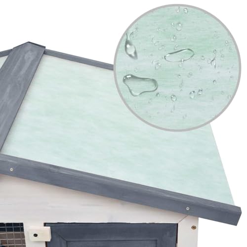 vidaXL grey / 37.0"L x 23.6"W x 38.6"H / Slide Outdoor Pens & Hutches