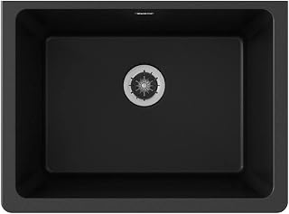 Elkay Quartz Classic ELGU251912PDBK0 Undermount Laundry Sink with Perfect Drain, Black
