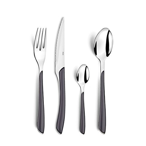 Amefa 16 Piece Cutlery Set for 4 People / Gray / Modern Flatware Sets