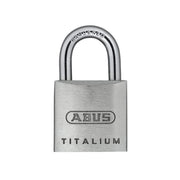 64TI/20 Titalium Padlock 20mm Carded by ABUS – 20 mm, Stainless Steel, Aluminium, Pack of 6, Model 64TI20C