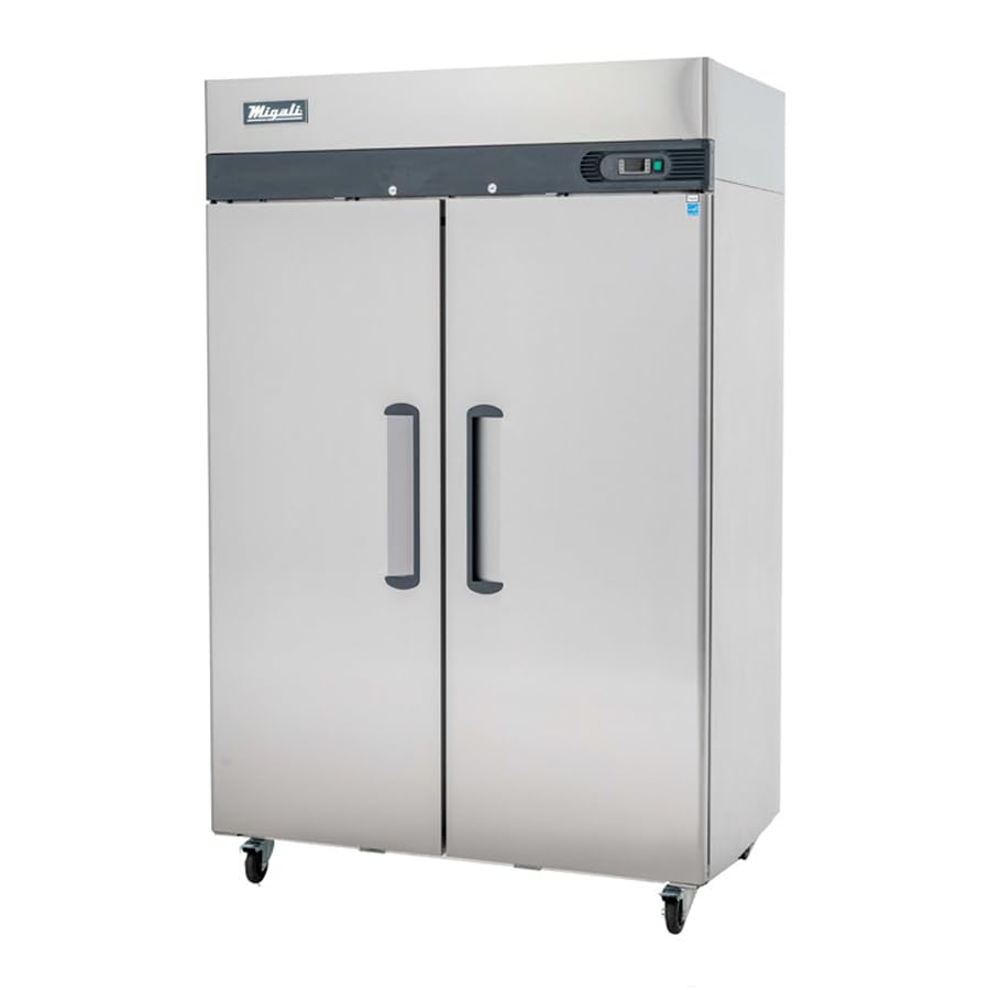 Two Door Reach-In Freezer by Migali – 43.2 cubic_feet, Stainless Steel, Model C-2F-HC