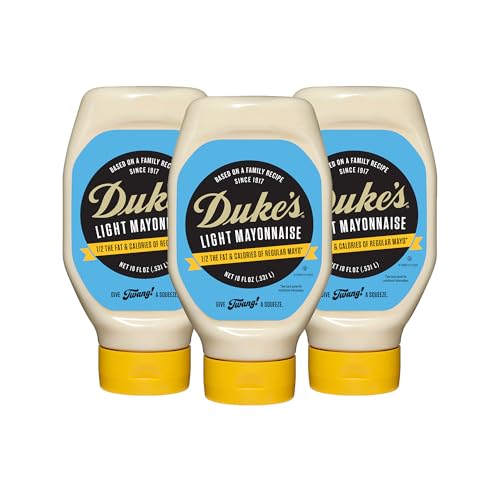 DUKE'S Light Mayo / 18 Ounce (Pack of 3) / 3 Mayonnaise