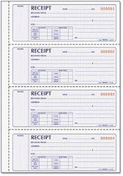 Rediform RED8L806 Money Receipt Book