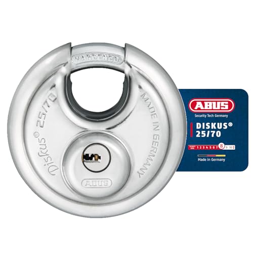 ABUS 90mm / Single / Silver Keyed Padlocks