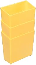 Global Industrial Plastic Little Bin For Plastic Bins - 4 x 2 x 4 Yellow, Lot of 50