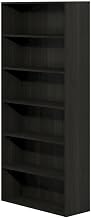 Furnifact Espresso Wood Bookcase with Sturdy Construction, Modern Design, and Versatile Storage for Living Room, Bedroom, or Office