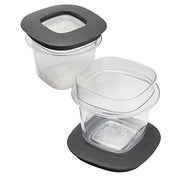 Rubbermaid .5-Cup, 2-Pack / Container w/ Lid / Gray Container Sets