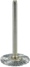 Weiler 26000 0.003" Wire Size, 3/4" Diameter, 1/8" Stem Size, Steel Bristles, Miniature Wire Wheel Brush, Made in the USA