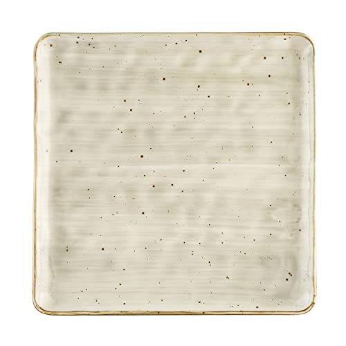 CAC China 12x12x3/4" / Desert Beige / Modern Dinner Plates