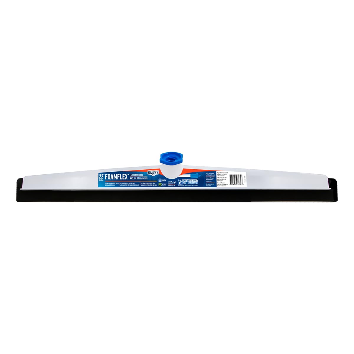 AquaFlex 22" Floor Squeegee with Splash Guard by UNGER – 22", Natural Foam, Ruc, No Handle, Model 961350