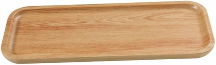 Yanco WD-2214 Wooden Tray Melamine 14 x 5.75 in. Rectangular Plate - Golden Oak