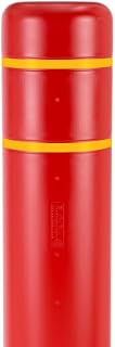 BollardGard 8" x 52" Bollard Cover Red - Innoplast (Red Yellow Tape)