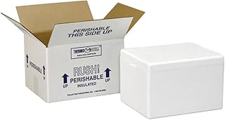 Polar Tech 245C Thermo Chill Insulated Carton with Foam Shipper, Medium, 17" Length x 10" Width x 8-1/4" Depth, Original Version