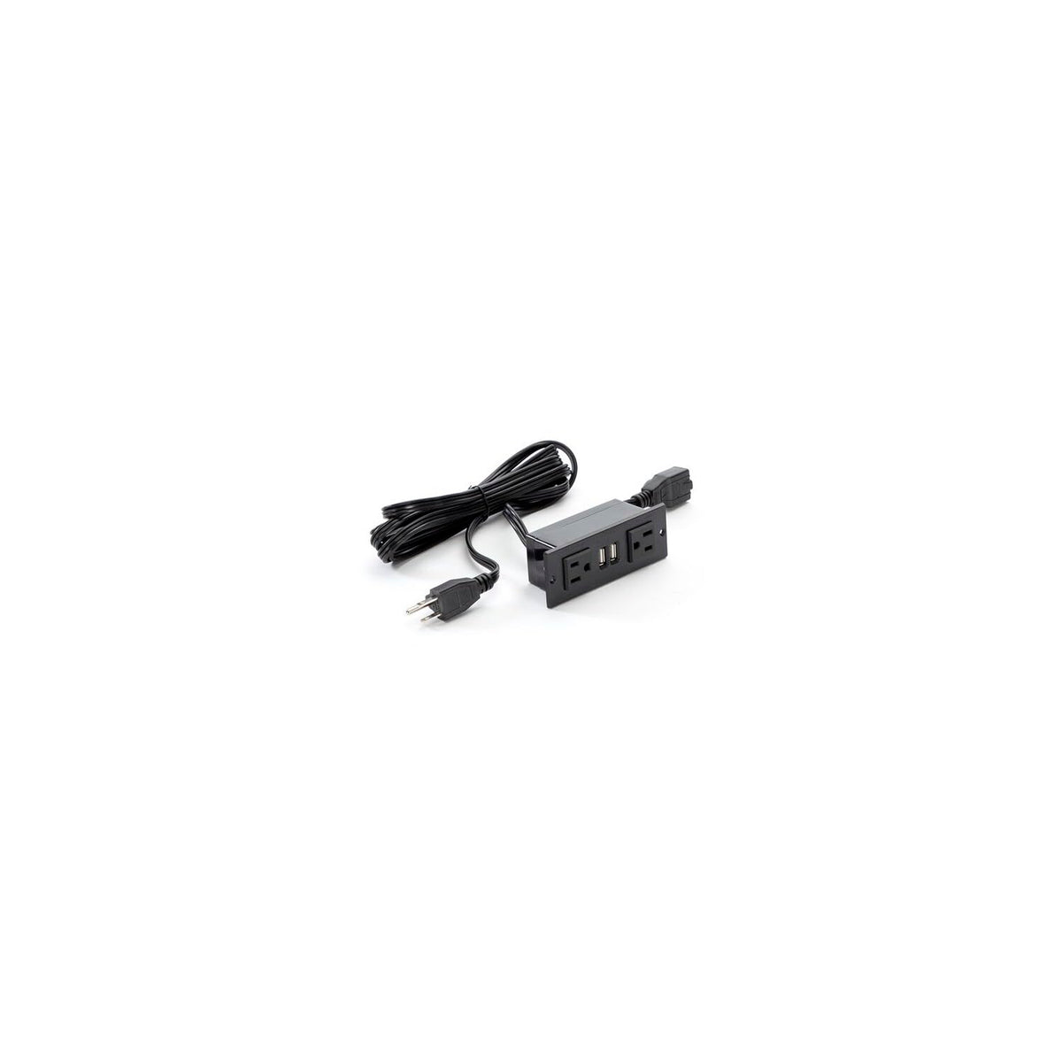 Power Module with 2 Power and 2 USB Outlets by Safco – Particle Board, Model MRPM3BLK