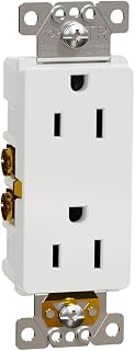 Square D by Schneider Electric Square D X Series 125-Volt Tamper Resistant Duplex Decorator Receptacle Outlet, 15 Amp, Matte White