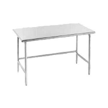 24" x 24" Work Table by Advance Tabco – Steel, Silver, Model TMSLAG-242