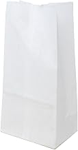 4# Waxed Bakery Bags, Plain White, 5" x 3-3/8" x 9-5/8" Size, 1000 Bags Per Case