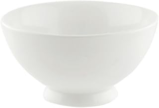 10 Strawberry Street Whittier 4.75"/9 Oz Footed Rice Bowl, Set of 6, White
