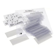 Label Holder 2" x 4" for Stacking Bin by Tri-Dex – 2*4 inches, Polyvinyl Chloride, Clear, Model TR-2400