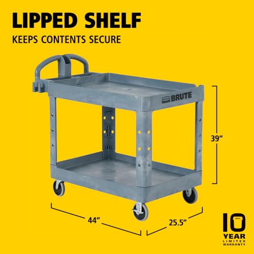 Rubbermaid Commercial Products Gray / Medium / 2-Shelf Service Carts
