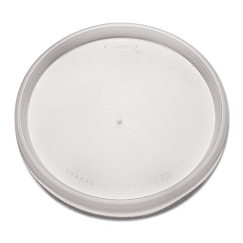 White Plastic Vented Lid by DART – 16.0 fluid_ounces, Plastic, Translucent, Model 20JL