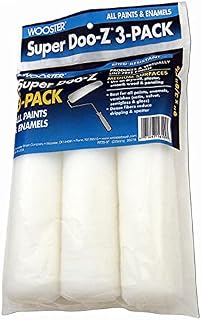 72-Pack of 9” x 3/8” Nap Wooster R725 Super Doo-Z Shed-Resistant Woven Roller Cover, 3-Pack