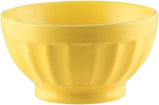 CAC China LTE-B5-SFL Latte Bowl Sunflower 18oz 5 1/4" Porcelain Round, Color, Set of 36