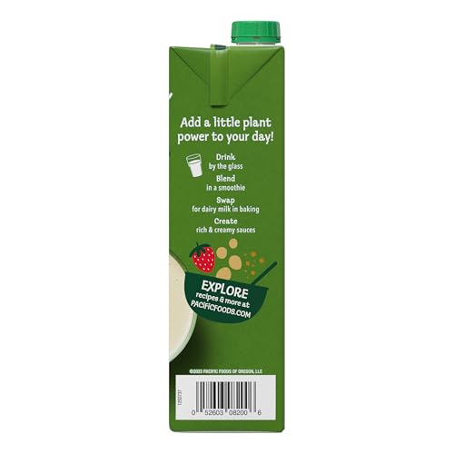 Pacific Foods Original Soy Milk / 32 Fl Oz (Pack of 12) / Original Soy Milk