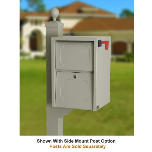 dVault Sand / 14"L x 14"W x 20"H / Industrial Wall-Mount Mailboxes