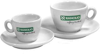 Rancilio Cappuccino Cup and Saucer Set of 6