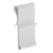 Sign Holder for Wire Shelves White Plastic - 1 1/4"L x 2 1/4"H by HUBERT – Plastic, White, Model 2116