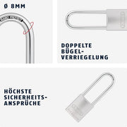 ABUS 86TIIB/45HB80 / Multicolor / Contemporary Keyed Padlocks