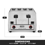 Waring 12-Ampere / WCT805 / Silver Toasters