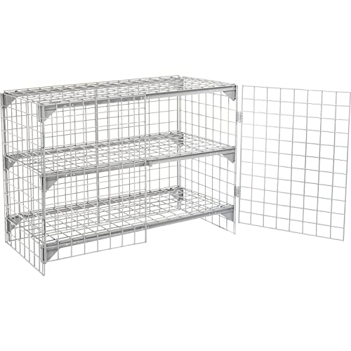 Global Industrial 4' x 2' x 3' / Gray / Industrial Storage Lockers