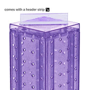 Azar Displays 4”W x 12”H x 13”H with a 9” base / Purple / Pegboard + Hooks Pegboard Hooks