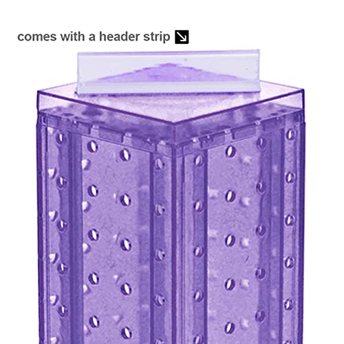 Azar Displays 4 inches x 12 inches x 9 inches / Purple / Pegboard only Panels & Units