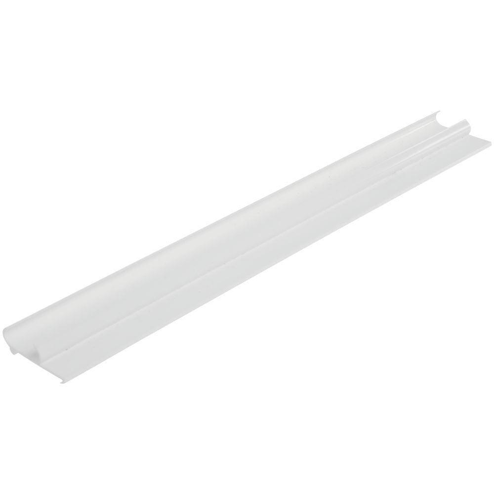 Double Wire Ticket Molding White Plastic - 29 1/2" L x 1 1/4" H by HUBERT – Plastic, White, Model 76290-WHITE