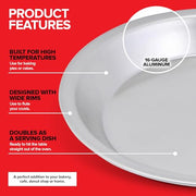 Stock Your Home 1 / Silver / 72.0 cubic_inches Pie Pans