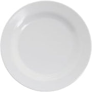 HUBERT Dessert Plates Wide Rim Melamine White - 6 1/2 Dia 48 Per Case