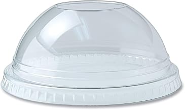 FABRI-KAL Cup Lid Pet Dome W/Hole 12/14Oz Cup, 1000 CT