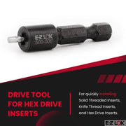 E-Z LOK 500-006 / Black / 1 Externally Threaded Inserts