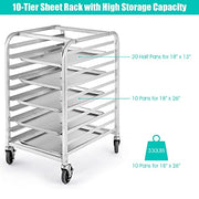 ReunionG 10 Tiers / Silver / Modern Standing Shelf Units